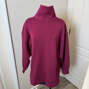 Lululemon Modal-Blend Turtleneck Tunic in the color Deep Luxe Sz 8